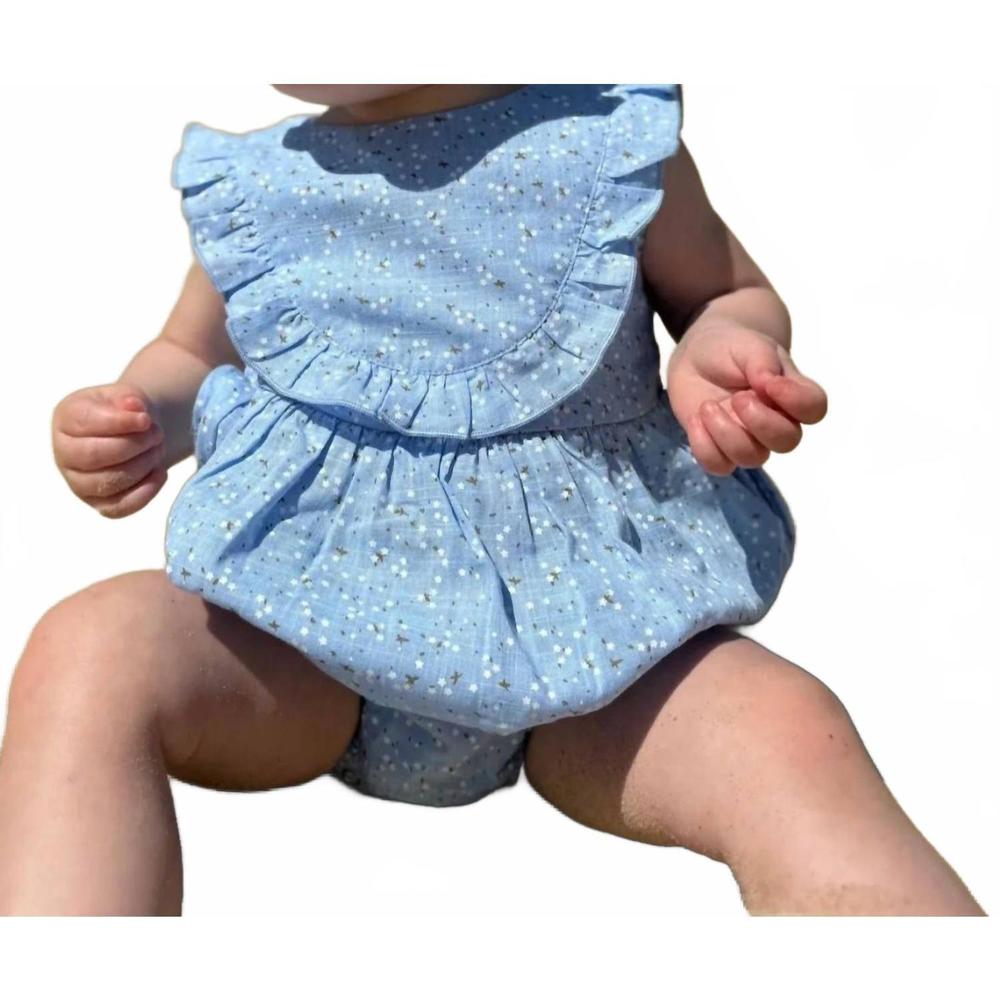 NEW VIGNETTE girl's carrie bubble in blue